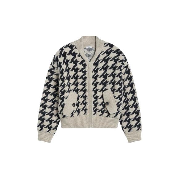 NEW CLOSED jacquard cardigan in black - Picture 5 of 5